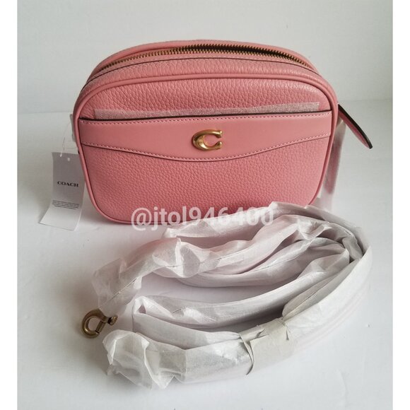 Coach Camera Crossbody Bag Bubble Gum Pink - Picture 4 of 12